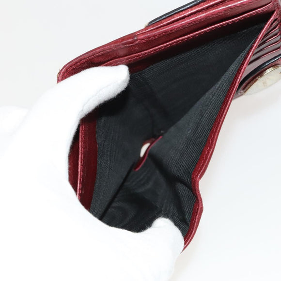 GUCCI GG Canvas GG Supreme Wallet Leather PVC 4Set Beige Pink Auth ti3368