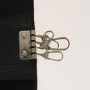 MCM Nova Check Blue Label Key Case Pouch Wallet Canvas Leather 4Set Auth ti3369-12