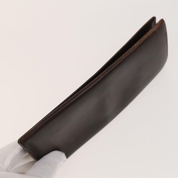 MCM Nova Check Blue Label Key Case Pouch Wallet Canvas Leather 4Set Auth ti3369