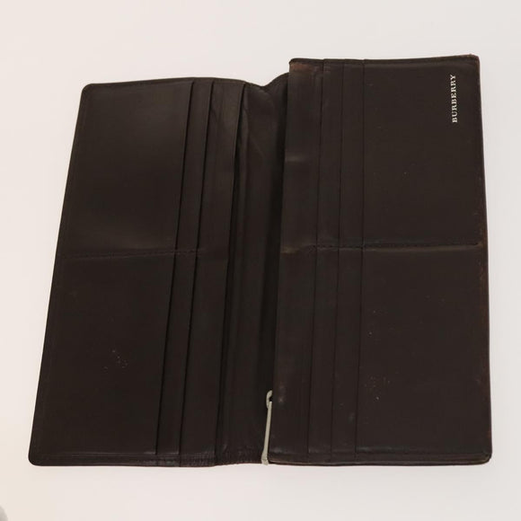 MCM Nova Check Blue Label Key Case Pouch Wallet Canvas Leather 4Set Auth ti3369