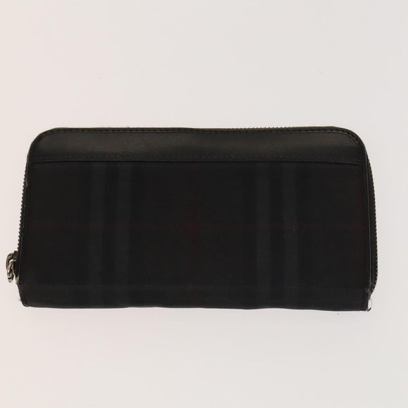 MCM Nova Check Blue Label Key Case Pouch Wallet Canvas Leather 4Set Auth ti3369