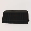 MCM Nova Check Blue Label Key Case Pouch Wallet Canvas Leather 4Set Auth ti3369-20