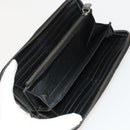 MCM Nova Check Blue Label Key Case Pouch Wallet Canvas Leather 4Set Auth ti3369-23