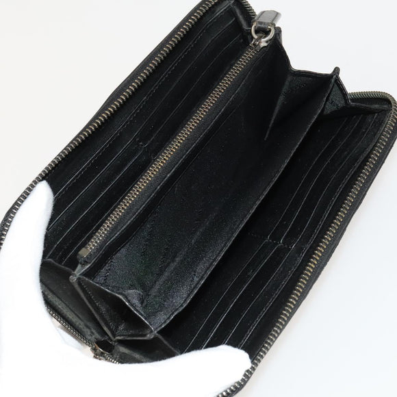 MCM Nova Check Blue Label Key Case Pouch Wallet Canvas Leather 4Set Auth ti3369