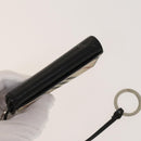 MCM Nova Check Blue Label Key Case Pouch Wallet Canvas Leather 4Set Auth ti3369-9