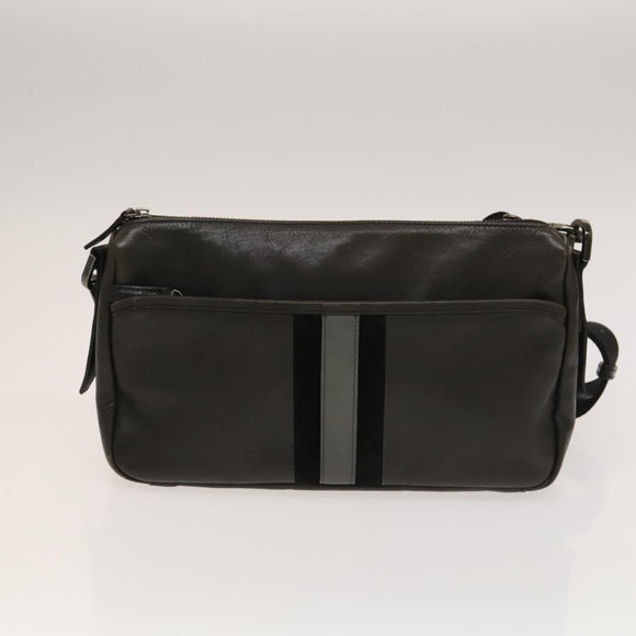 BURBERRY Nova Check Bag Canvas Nylon Leather 3Set Beige Gray Red Auth ti3370