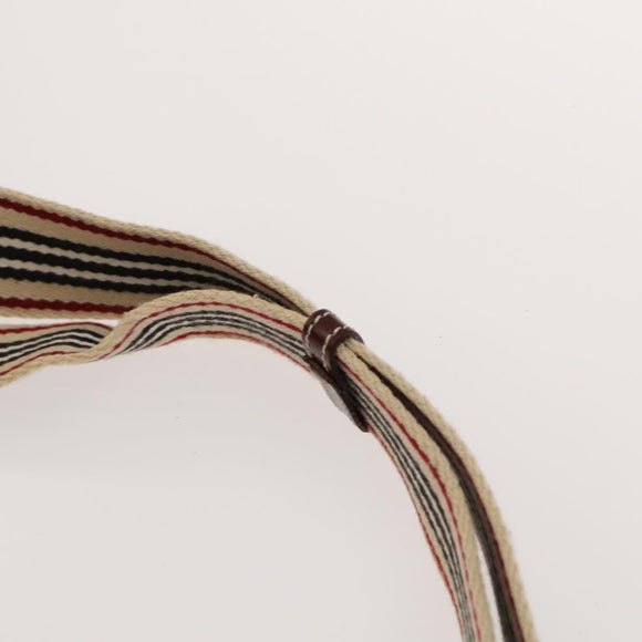 BURBERRY Nova Check Bag Canvas Nylon Leather 3Set Beige Gray Red Auth ti3370