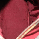 BURBERRY Nova Check Bag Canvas Nylon Leather 3Set Beige Gray Red Auth ti3370-24