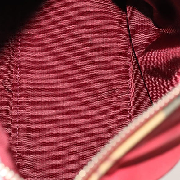 BURBERRY Nova Check Bag Canvas Nylon Leather 3Set Beige Gray Red Auth ti3370