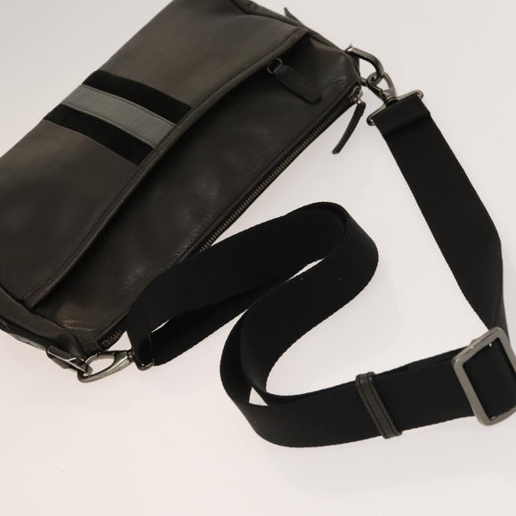 BURBERRY Nova Check Bag Canvas Nylon Leather 3Set Beige Gray Red Auth ti3370