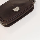 BURBERRY Clutch Bag Leather 2Set Brown Auth ti3373-13