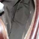 BURBERRY Clutch Bag Leather 2Set Brown Auth ti3373-16