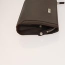 BURBERRY Clutch Bag Leather 2Set Brown Auth ti3373-4