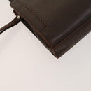 BURBERRY Clutch Bag Leather 2Set Brown Auth ti3373-7