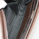 BURBERRY Clutch Bag Leather 2Set Brown Auth ti3373-9