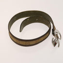 GUCCI GG Canvas Web Sherry Line Belt Canvas 3Set White Beige Auth ti3375-4