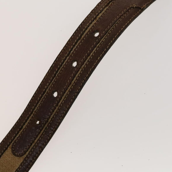 GUCCI GG Canvas Web Sherry Line Belt Canvas 3Set White Beige Auth ti3375