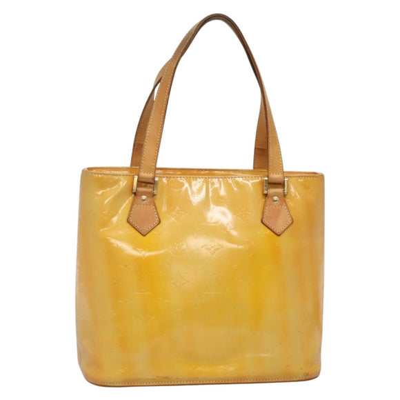 LOUIS VUITTON Monogram Vernis Houston Hand Bag Gris M91053 LV Auth ti3376