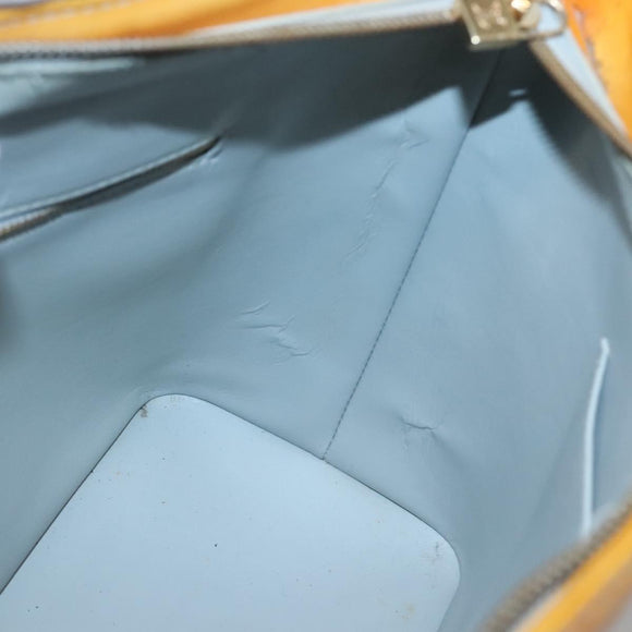 LOUIS VUITTON Monogram Vernis Houston Hand Bag Gris M91053 LV Auth ti3376