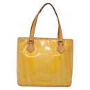 LOUIS VUITTON Monogram Vernis Houston Hand Bag Gris M91053 LV Auth ti3376-13