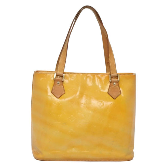 LOUIS VUITTON Monogram Vernis Houston Hand Bag Gris M91053 LV Auth ti3376