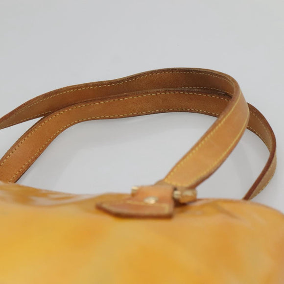 LOUIS VUITTON Monogram Vernis Houston Hand Bag Gris M91053 LV Auth ti3376