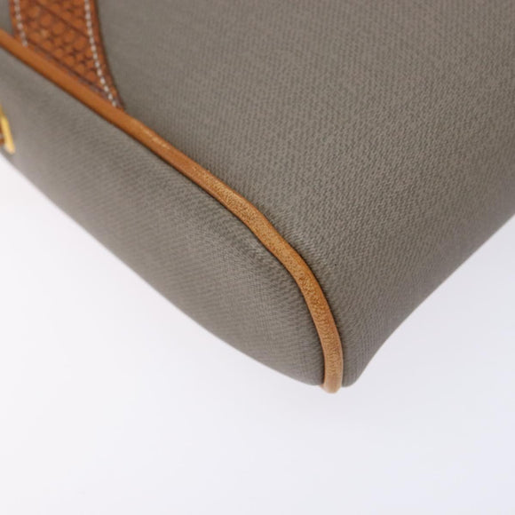 Christian Dior Shoulder Bag Leather Gray Auth ti3384