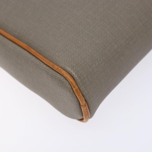 Christian Dior Shoulder Bag Leather Gray Auth ti3384