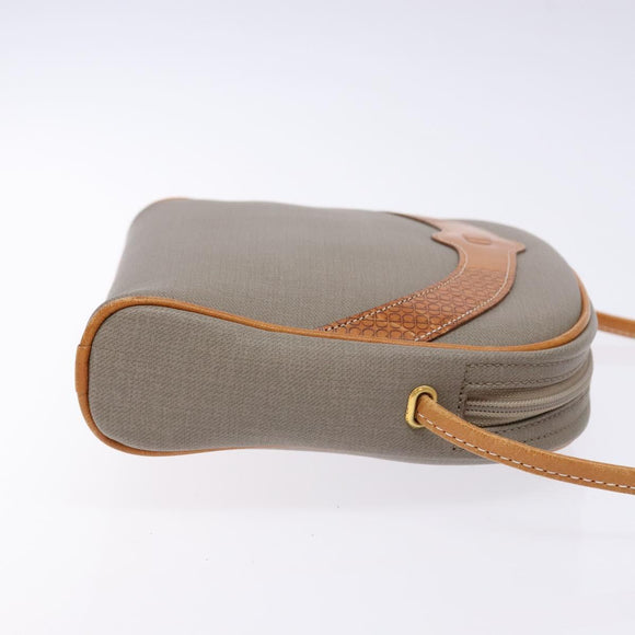 Christian Dior Shoulder Bag Leather Gray Auth ti3384