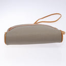 Christian Dior Shoulder Bag Leather Gray Auth ti3384-9