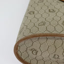 Christian Dior Honeycomb Canvas Shoulder Bag PVC Beige Gold Auth ti3385-9