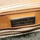 Christian Dior Honeycomb Canvas Shoulder Bag PVC Beige Gold Auth ti3385-11