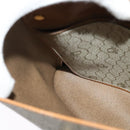 Christian Dior Honeycomb Canvas Shoulder Bag PVC Beige Gold Auth ti3385-18