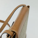 Christian Dior Honeycomb Canvas Shoulder Bag PVC Beige Gold Auth ti3385-6