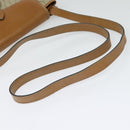 Christian Dior Honeycomb Canvas Shoulder Bag PVC Beige Gold Auth ti3385-7