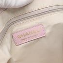 CHANEL New Travel Line Tote Bag Nylon Pink Gold CC Auth ti3386-18