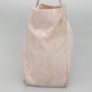 CHANEL New Travel Line Tote Bag Nylon Pink Gold CC Auth ti3386-4