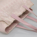 CHANEL New Travel Line Tote Bag Nylon Pink Gold CC Auth ti3386-14