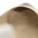 CHANEL Pumps High heels Leather Beige CC Auth ti3387-18