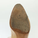 CHANEL Pumps High heels Leather Beige CC Auth ti3387-25