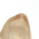 CHANEL Pumps High heels Leather Beige CC Auth ti3387-32