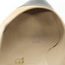 CHANEL Pumps High heels Leather Beige CC Auth ti3387-35