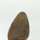 CHANEL Pumps High heels Leather Beige CC Auth ti3387-8