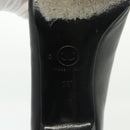 CHANEL pumps High heels Leather 35 1/2 Black CC Auth ti3388-9