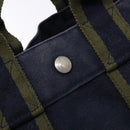 HERMES Fourre Tout PM Hand Bag Canvas Navy Auth ti3389-17