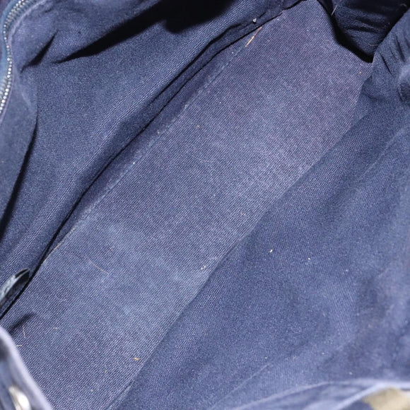 HERMES Fourre Tout PM Hand Bag Canvas Navy Auth ti3389