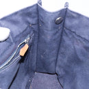 HERMES Fourre Tout PM Hand Bag Canvas Navy Auth ti3389-18