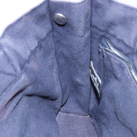 HERMES Fourre Tout PM Hand Bag Canvas Navy Auth ti3389