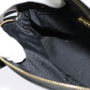 FENDI Hand Bag Enamel 2way Black Gold Auth ti3390-21