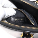 FENDI Hand Bag Patent leather 2way Black Gold Auth ti3390-25